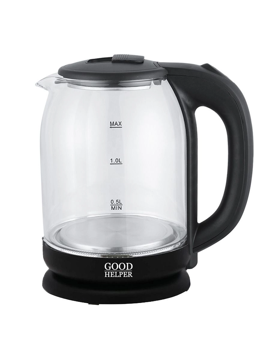 Чайник электрический GOODHELPER KG-18B10 стеклянный, прозрачный
