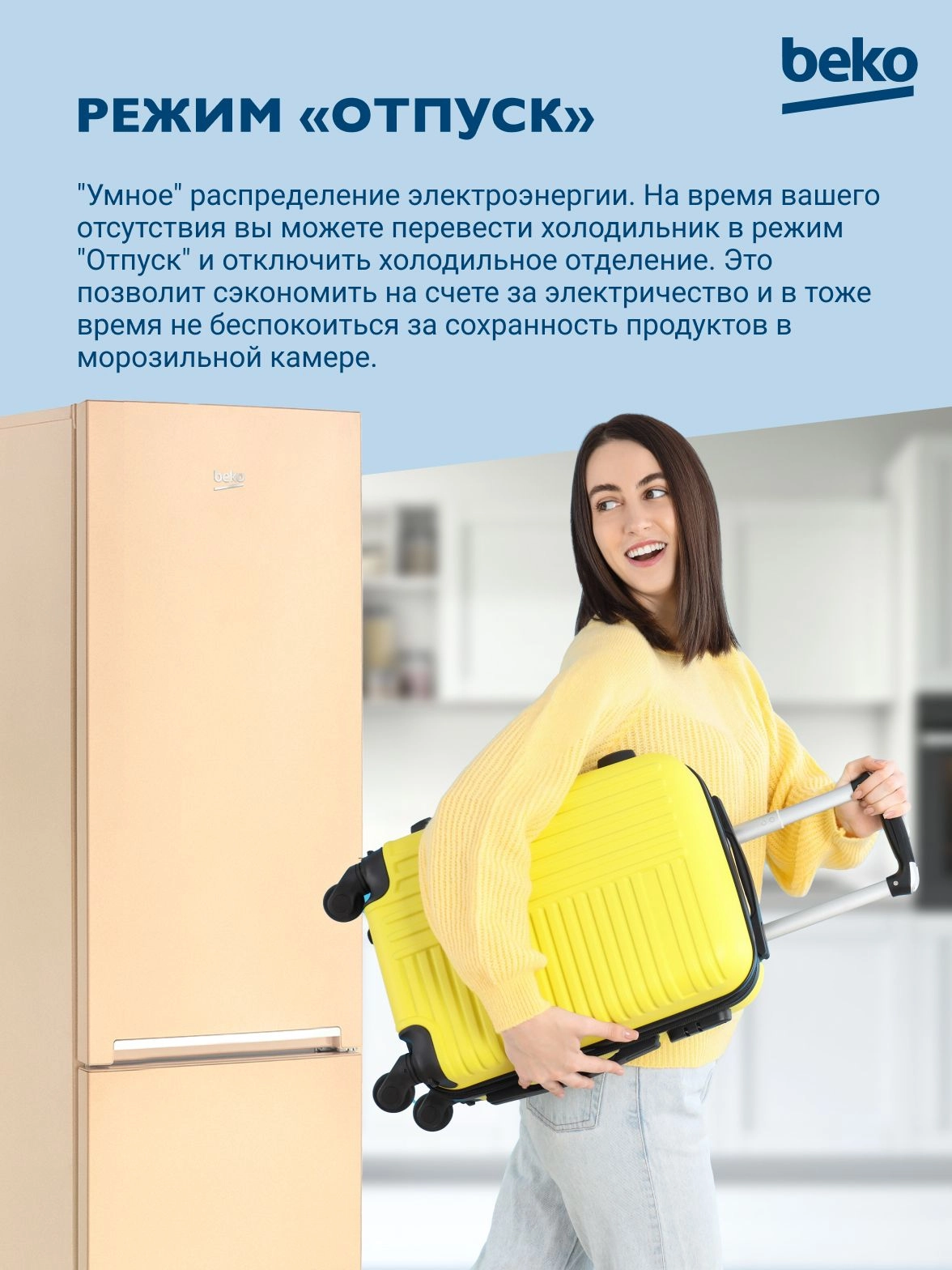 Холодильник с нижней морозильной камерой BEKO RCNK335K20SB